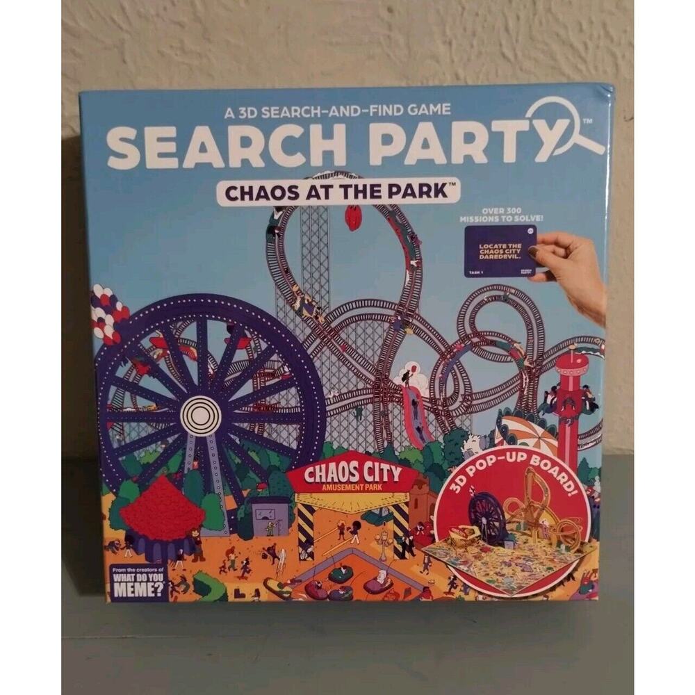 Search Party Chaos at the Park Family Game - Opened but not Used